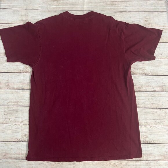 Texas A&M Aggies Football T-Shirt Medium Maroon Crable Sportswear Cotton Tee - Picture 5 of 9